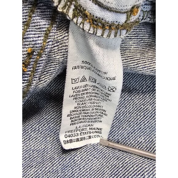 Vintage L.L.Bean Mens Standard Fit Jeans 35x32 Blue Denim - Picture 5 of 12